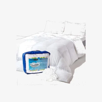 The Range Homescapes Super Microfibre 4.5 Tog Summer Duvet - White / Super King size