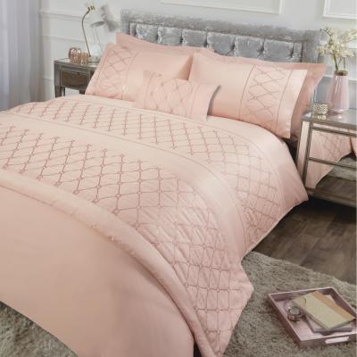 The Range Monaco Duvet Set - Blush / Superking