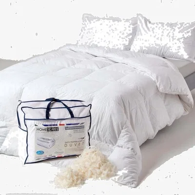 The Range Homescapes Duck Feather and Down All Season Duvet - White / Super King size