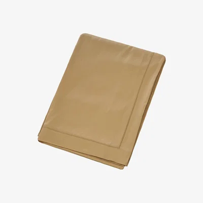 Amara Celso de Lemos - Bourdon Egyptian Cotton Sateen Flat Sheet - Gold - King