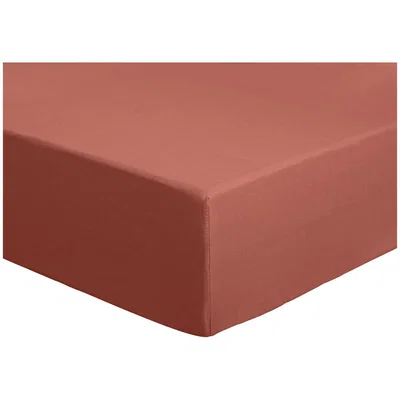 Habitat Habitat CM Polycotton Rust Fitted Sheet - King Size