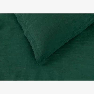 Heal's Heal's Washed Linen Forest Green Fitted Sheet King