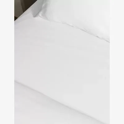 Marks & Spencer M&S Pure Cotton 180 Thread Count Deep Fitted Sheet - 5FT - White, White,Cream,Silver Grey,Duck Egg
