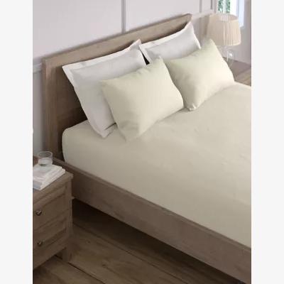 Marks & Spencer M&S Bamboo Extra Deep Fitted Sheet - 5FT - Cream, Cream,Mid Grey,White,Grey,Mid Blue,Mint,Stone