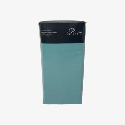 The Range 300 Thread Count King Fitted Sheet - Electric