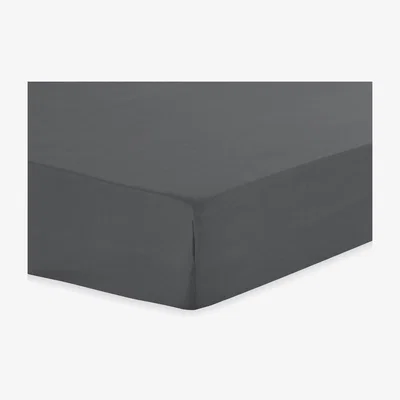 The Range My Home Polycotton Deep Fitted Sheet  - Charcoal / King