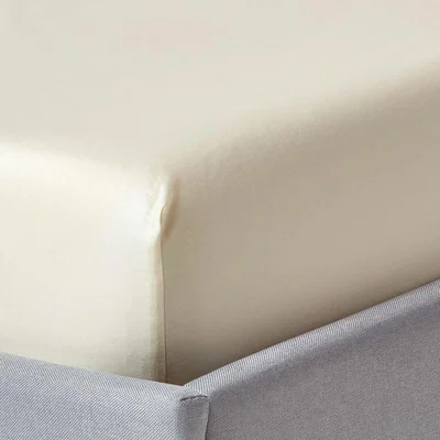 The Range Organic Egyptian Cotton Extra Deep Fitted Sheet - Cream / King