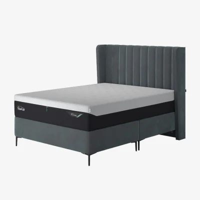 Arighi Bianchi TEMPUR® Suffolk Slim Divan, Single / Blue