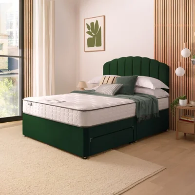 Dunelm Silentnight Velvet Divan Base