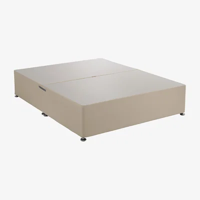 Dunelm Return - Universal Linen Divan Base, Super King Cream No Storage