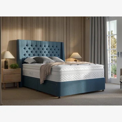 Dreams Sleepeezee Contemporary Divan Bed Base - 6'0 Super King - Blue