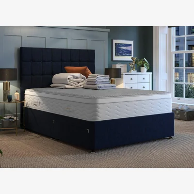 Dreams Dream Team Divan Bed Base - 4'6 Double - Blue