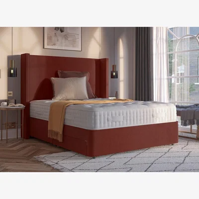 Dreams Flaxby Sprung Divan Base - 6'6 Emperor - Red