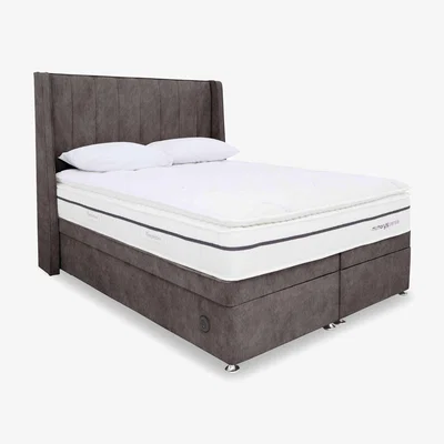 Furniture Village Sleepeezee - Memory Sense 2800 Power Ottoman Divan Set - Super King - Dapple Mink