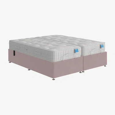 Furniture Village Sleep Story - Adjustable Divan Base - Super King - Plush Lilac