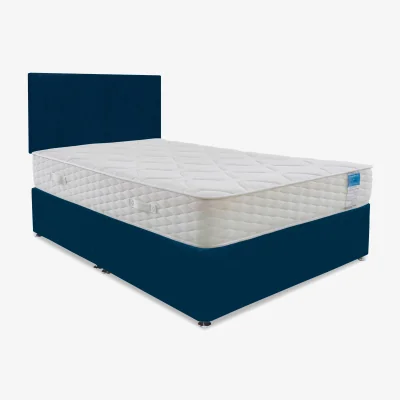 Furniture Village Sleep Story - Memory Plus Divan Set With No Storage - Small Double - Plush Pacific