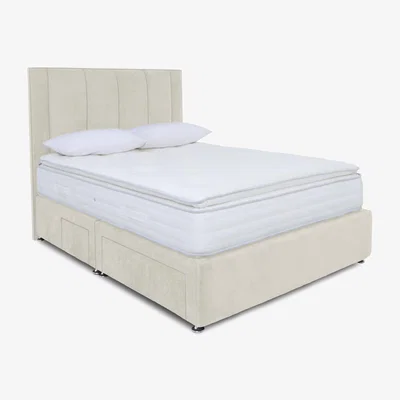Furniture Village Sleep Story - Pocket Pillowtop Divan Set - Single - Lace Ivory
