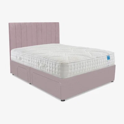 Furniture Village Sleep Story - Luxury Firm Divan Set - King Size - Plush Lilac