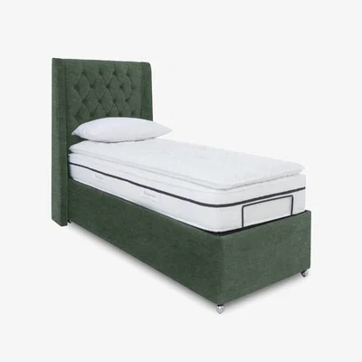 Furniture Village E-Motion Zen Adjustable Ottoman Divan Base with Headboard - Single