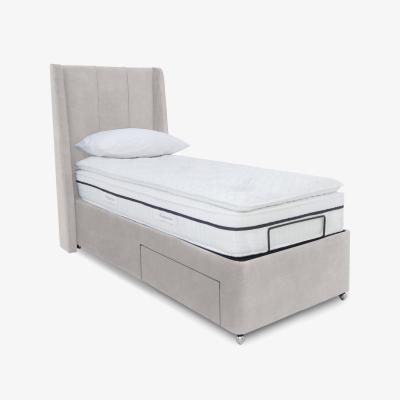 Furniture Village E-Motion Akira Adjustable Divan Base With 2 Drawers with Headboard - Single - Aston Linen
