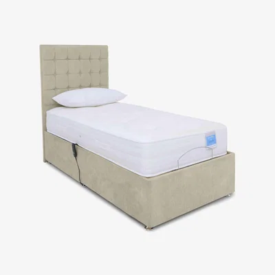 Furniture Village Sleep Story - Natural Comfort Adjustable Divan Bed With 2 Drawer Storage - Single