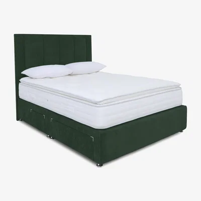 Furniture Village Sleep Story - Pocket Pillowtop Divan Set - Single - Plush Emerald