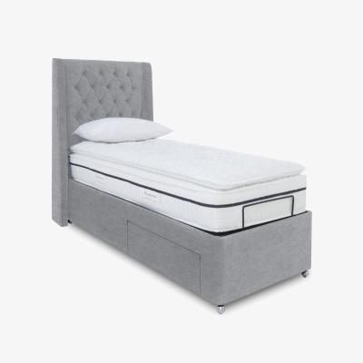 Furniture Village E-Motion Zen Adjustable Divan Base With 2 Drawers with Headboard - Single