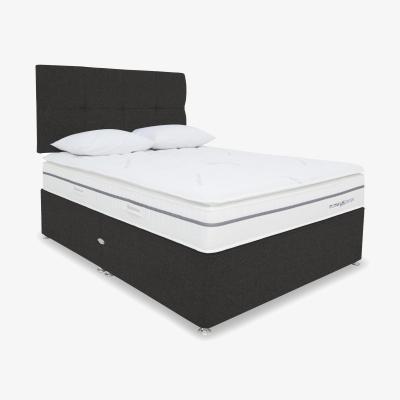 Furniture Village Sleepeezee - Memory Sense 2300 Divan Set - Small Double - Tweed Charcoal