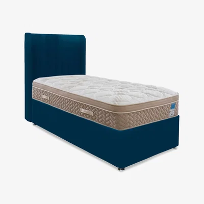 Furniture Village Sleep Story - PlushTech Divan Set - Single - Plush Pacific