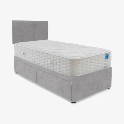 Furniture Village Sleep Story - Memory Plus Divan Set With 2 Drawer Storage - Single - Lace Dolphin