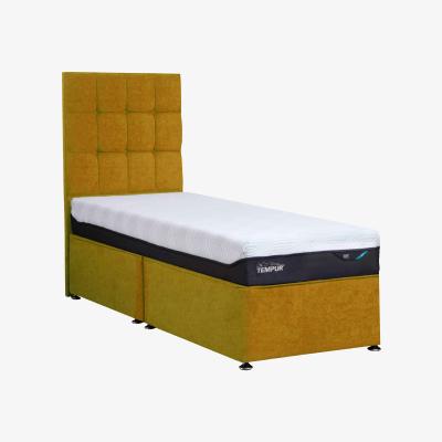 Furniture Village TEMPUR - Buckingham Platform Divan Base - Single - Mustard