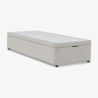 Furniture Village Platform Top Manual End Lift Ottoman Divan Base - Single - Shetland Pebble