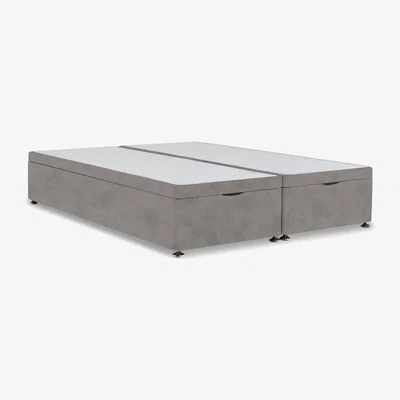 Furniture Village Platform Top Manual End Lift Ottoman Divan Base - Double - Dapple Oyster