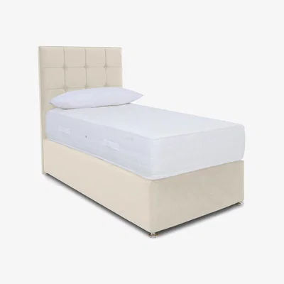 Furniture Village Sleep Story - Ortho 2000 Divan Set - Single - Plush Ecru