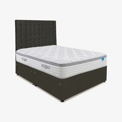 Furniture Village Sleep Story - Hybrid 360 Divan Set With 4 Drawer Storage - Small Double