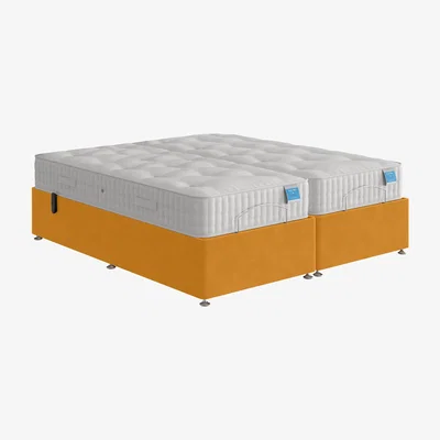 Furniture Village Sleep Story - Adjustable Divan Base - Small Single - Plush Corn
