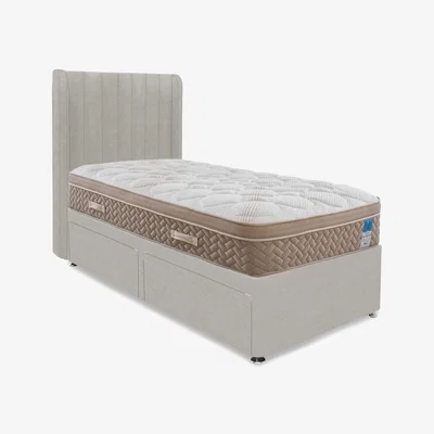 Furniture Village Sleep Story - PlushTech Divan Set With 2 Drawer Storage - Single