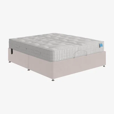 Furniture Village Sleep Story - Adjustable Divan Base - Small Double - Plush Argent