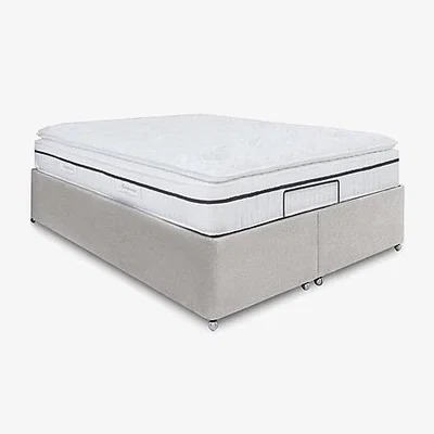 Furniture Village E-Motion Adjustable Ottoman Divan Base - King Size - Shetland Pebble