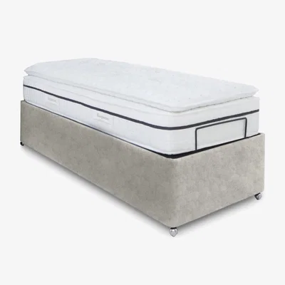 Furniture Village E-Motion Adjustable Ottoman Divan Base - Single - Daytona Stone
