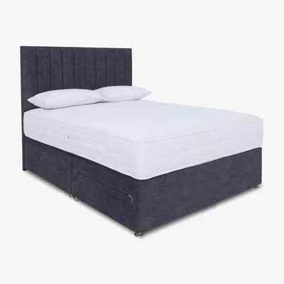 Furniture Village Sleep Story - Memory Pocket Divan Set - Small Double - Carbon