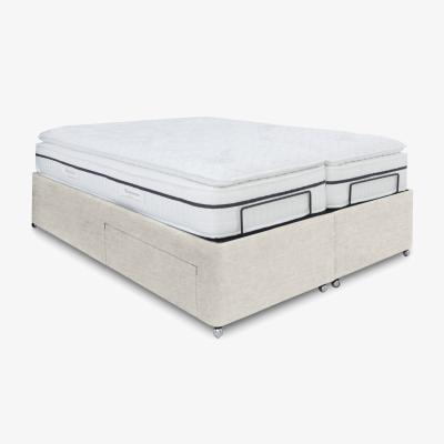 Furniture Village E-Motion Dual Adjustable Divan Base - King Size - Sandstone Pearl