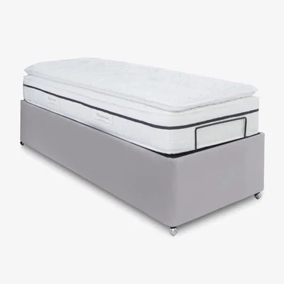 Furniture Village E-Motion Dual Adjustable Ottoman Divan Base with Massage Function - Single - Seven Lilac