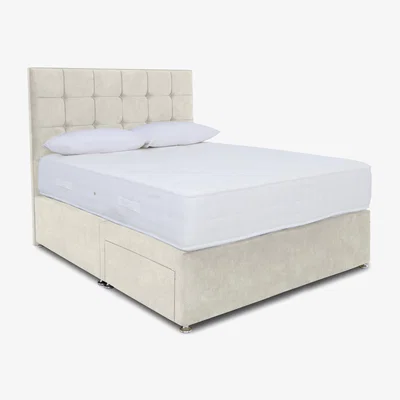 Furniture Village Sleep Story - Ortho 2000 Divan Set - Double - Lace Ivory