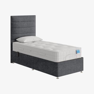 Furniture Village Sleep Story - Natural Comfort Adjustable Soft Divan Bed With 2 Drawer Storage - Single - Earl Grey