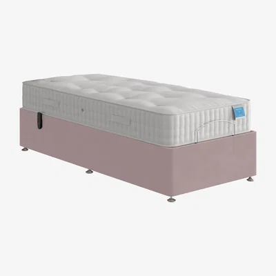 Furniture Village Sleep Story - Adjustable Divan Base - Single - Plush Lilac