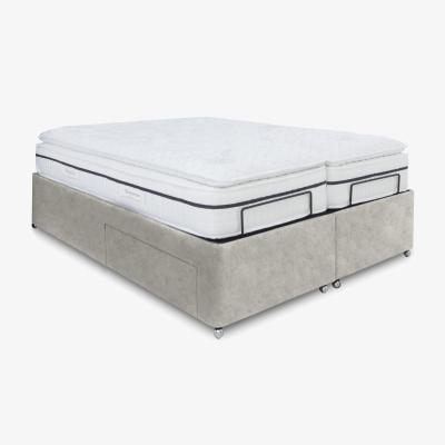 Furniture Village E-Motion Dual Adjustable Divan Base With 2 Drawers - Super King - Daytona Stone