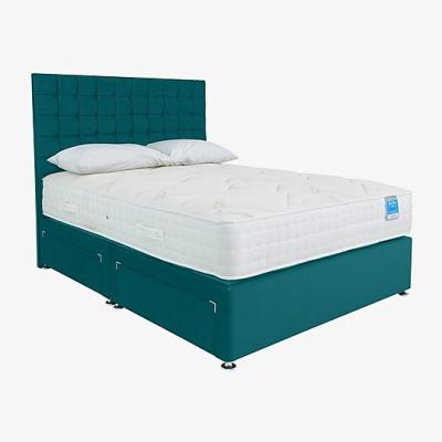 Furniture Village Sleep Story - Deluxe Firm Divan Set With 2 Drawer Storage - Double - Plush Atlantic