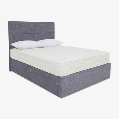 Furniture Village Hypnos - Luxury Firm 2 Divan Set with Continental Drawers - Double - Maestro Granite