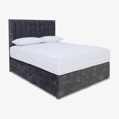 Furniture Village Sleep Story - Memory Pocket Divan Set With No Storage - Super King - Lace Domino